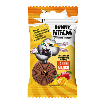 BUNNY NINJA ogromna paka zdrowych słodyczy MIX SMAKÓW 8 sztuk