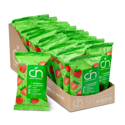 Crispy Natural chipsy ze 100% owoców TRUSKAWKA ZESTAW 20 x 10 g