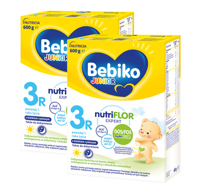 Bebiko Junior 3R Odżywcza formuła na bazie mleka dla dzieci powyżej 1. roku życia 2x600 g