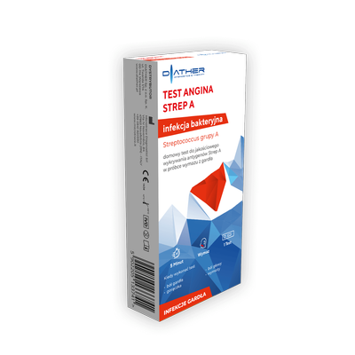 Diather szybki test Angina STREP A infekcja bakteryjna 1 test