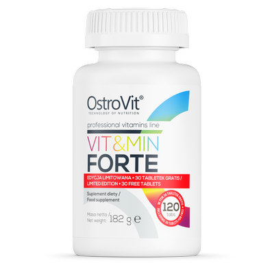 OstroVit Vit & min forte 120 tabletek witaminy mocne