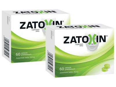 Zatoxin Suplement diety wspierający układ oddechowy i zatoki ZESTAW 2 x 60 tabletek