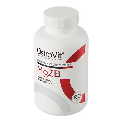 OstroVit MgZB MAGNEZ CYNK WITAMINA B6 regeneracja 90 tabletek