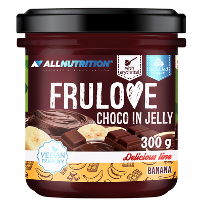 Allnutrition Frulove choco in jelly banana banany w żelu 300 g