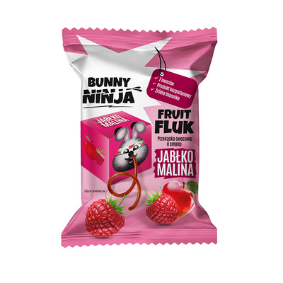 Bunny Ninja Fruit Fluk o smaku jabłko-malina 15 g