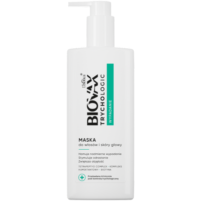 BIOVAX Trychologic Wypadanie Maska do włosów i skóry głowy ZESTAW 3 x 200 ml