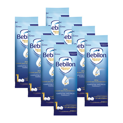 Bebilon 1 Advance Pronutra Mleko początkowe od urodzenia w saszetkach ZESTAW 8 x 27,6 g
