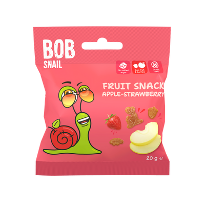 Bob Snail owocowe ZDROWE przekąski MIX w różnych smakach ZESTAW 7 x 20 g