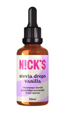 NICK'S stevia drops słodzik w kroplach o smaku waniliowym 50 ml