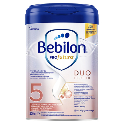 Bebilon Profutura Duobiotik 5 Formuła na bazie mleka dla przedszkolaka ZESTAW 2 x 800 g