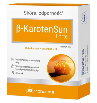 Starpharma beta karoten sun forte opalenizna 30 tabletek