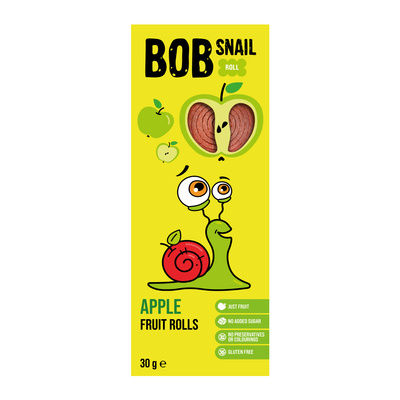 Bob Snail Rollsy owocowe Jabłko 30 g