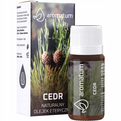 Aromatum naturalny olejek eteryczny aromaterapia 12ml o zapachu drzewa cedrowego