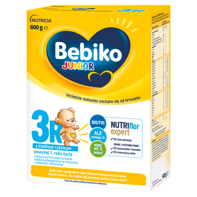 Bebiko Junior 3R Odżywcza formuła na bazie mleka dla dzieci powyżej 1. roku życia 2x600 g