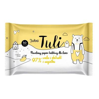 LUBA Tuli nawilżany papier toaletowy dla dzieci zapach mango 50szt