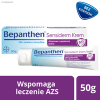 Bepanthen Sensiderm Krem ŁAGODZI AZS, EGZEMA 50 g 