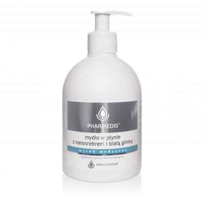 KROPLA ZDROWIA Mydło z nanosrebrem i glinką 500ml