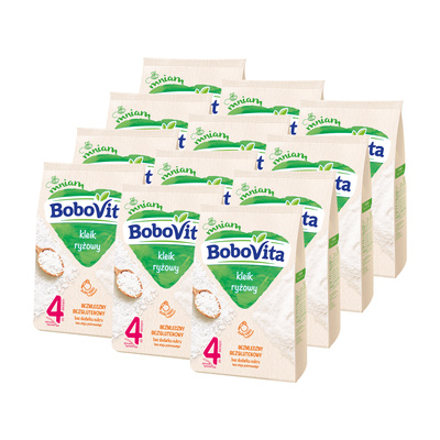 BoboVita Kleik ryżowy delikatny i łagodny po 4 miesiącu ZESTAW 12 x 160 g
