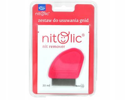 Pipi Nitolic Zestaw do usuwania gnid 20 ml + grzebień