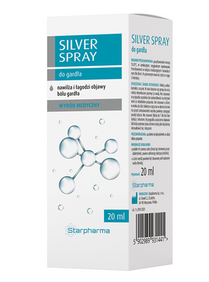 Silver spray do gardła od 6 roku życia 20 ml