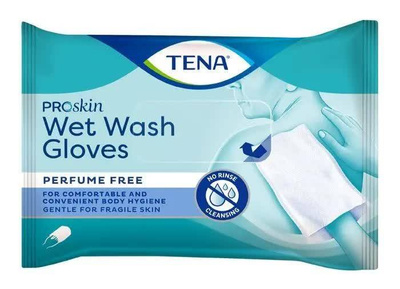 TENA Wet Wash Gloves Nawilżane myjki 8szt.