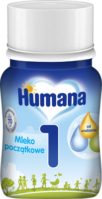 Humana 1 Mleko w płynie początkowe od urodzenia 90 ml