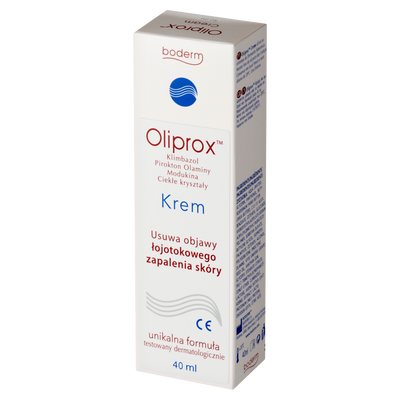 Oliprox Krem przeciwgrzybiczy ŁOJOTOKOWE ZAPALENIE SKÓRY GŁOWY I CIAŁA 40 ml