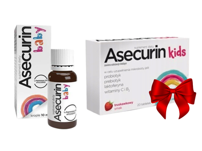 Asecurin Baby krople dla niemowląt od urodzenia 10 ml + Asecurin Kids GRATIS!