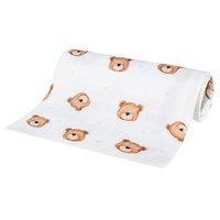 Bocioland pieluszka bambusowa w misie 40 x 40 cm 1 sztuka