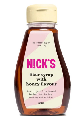 NICK'S syrop błonnikowy bez cukru ze stewią o smaku miodowym 300 g