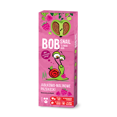 BOB SNAIL Przekąska jabłko-malina 30g