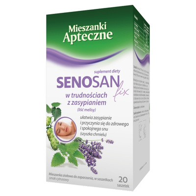 Senosan zioła do zaparzania w saszetkach NA DOBRY SEN 20 sztuk