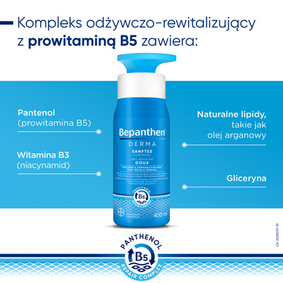 Bepanthen Derma Żel do mycia ciała SKÓRA SUCHA I WRAŻLIWA 400 ml