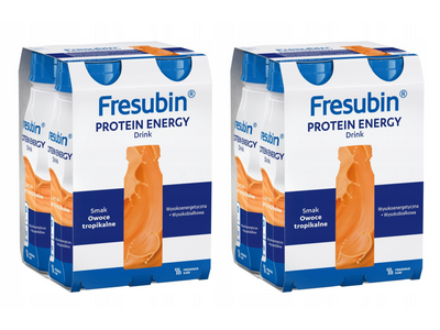 Fresubin® Protein Energy Drink,  smak owoce tropikalne 8 x 200ml. Żywność specjalnego przeznaczenia medycznego. Bogata w białko