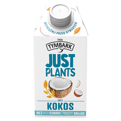 Tymbark Just Plants Napój owies kokos ZESTAW 6 x 500 ml