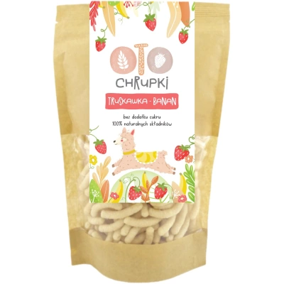 OTOLANDIA chrupki owocowe truskawka banan orkiszowe bez cukru 25 g