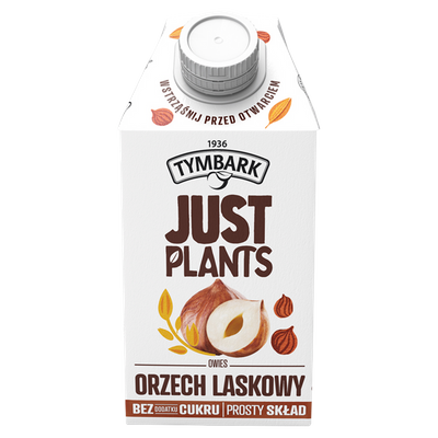 Tymbark Just Plants Napój owies orzech laskowy ZESTAW 6 x 500 ml