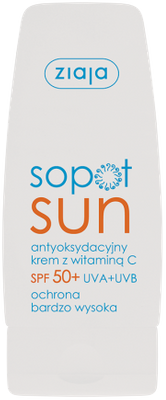 Ziaja Sopot antyoksydacyjny krem z witaminą C SPF 50+ UVA + UVB ochrona bardzo wysoka 50 ml
