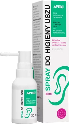 APTEO Spray do higieny uszu od 3 miesiąca życia 30 ml