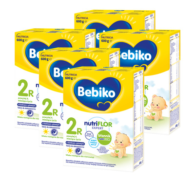 Bebiko 2R Mleko następne dla niemowląt powyżej 6. miesiąca życia ZESTAW 5x600g