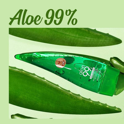 Holika Holika Aloes 99% multifunkcyjny żel do intensywnego nawodnienia i odświeżenia skóry z aloesem ZESTAW 2x250ml