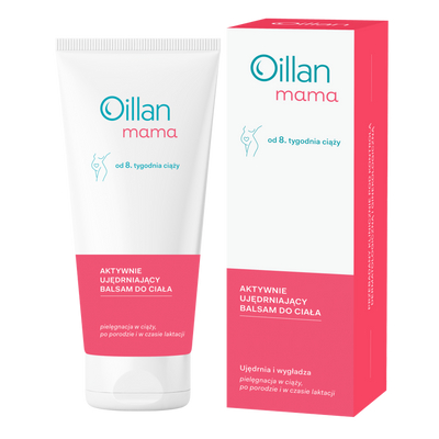 Pregna COMPLEX Mama witaminy dla mam 60 tabletek i Oillan balsam do ciała 200 ml