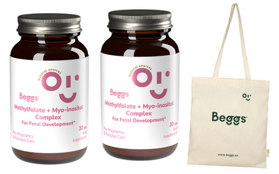 Beggs Methylfolate + myo-inositol COMPLEX planowanie ciąży kwas foliowy 2 x 30 kapsułek + TORBA GRATIS