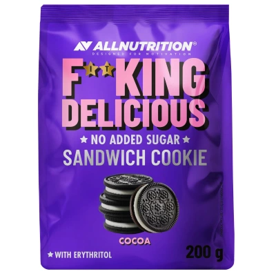 Allnutrition Fitking delicious sandwich cookie smak kakao 200 g
