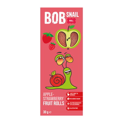 Bob Snail Rollsy owocowe Jabłko Truskawka 30 g