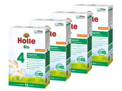 Holle 4 BIO Mleko kozie dla dzieci od 12. miesiąca ZESTAW 4x400g + KASZKA GRATIS! 