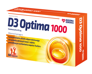 Rodzina Zdrowia D3 OPTIMA 1000 j.m. ODPORNOŚĆ 60 kapsułek
