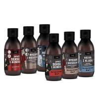 LaQ zestaw prezentowy MĘSKI 3 żele pod prysznic 100 ml i 3 szampony 100 ml