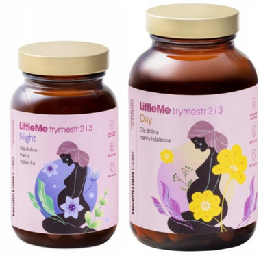 Health Labs LittleMe trymestr 2 i 3 Witaminy dla kobiet w 2 i 3 trymestrze ciąży i karmiących piersią 150 kapsułek