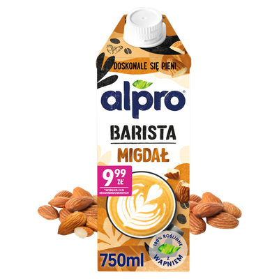 Alpro Barista Napój migdałowy ZESTAW 16 x 750 ml